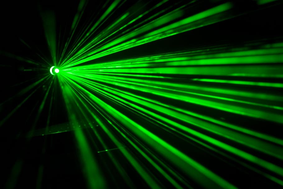 A laser beam consists of photons -- so too are all gamma rays, X-rays, ultraviolet light, visible light, infrared, microwaves, and radio waves.